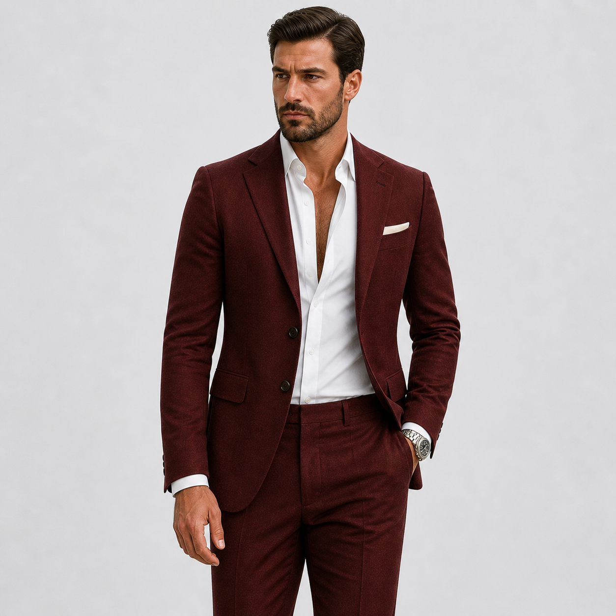 Montvero | Costume en Lin Premium Homme Coupe Élégante