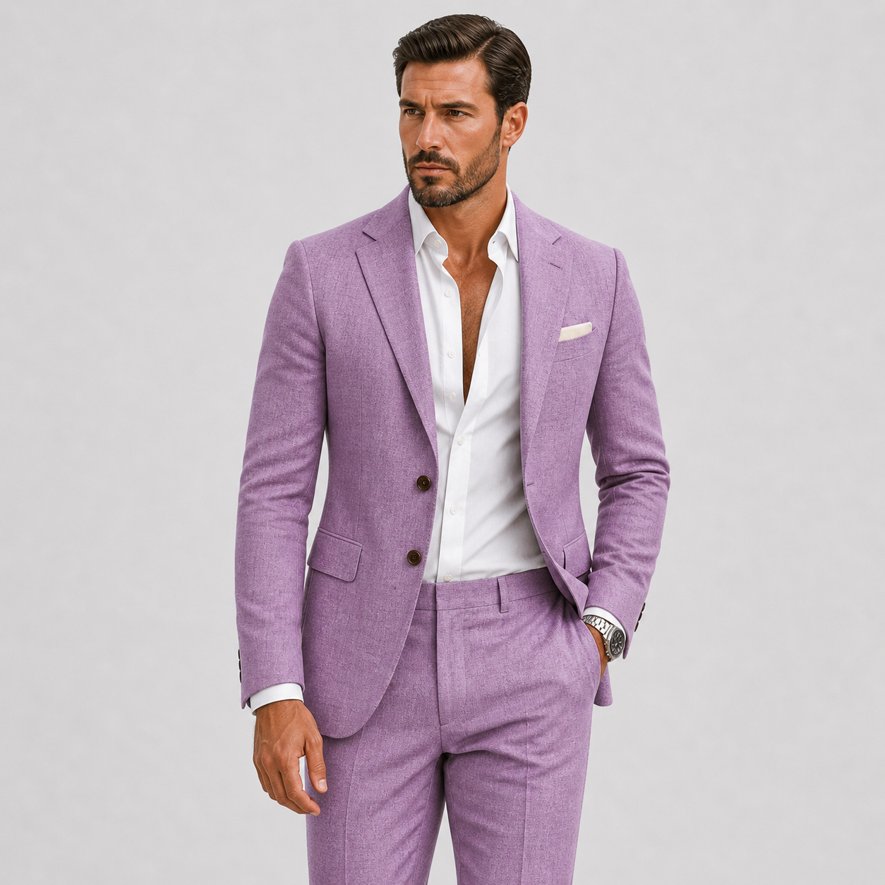 Montvero | Costume en Lin Premium Homme Coupe Élégante