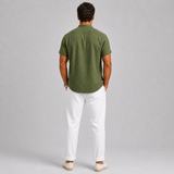 Montvero | Ensemble en Lin Homme Chemise Manches Courtes & Pantalon Élégant
