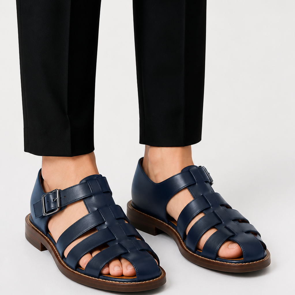 Montvero | Sandales Homme en Cuir à Bride Fermée