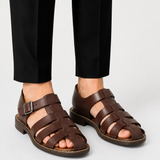 Montvero | Sandales Homme en Cuir à Bride Fermée
