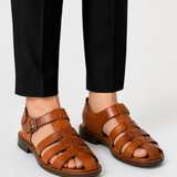 Montvero | Sandales Homme en Cuir à Bride Fermée