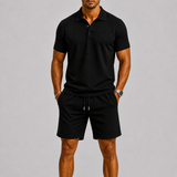 Montvero | Ensemble Jacquard Homme Polo & Short Élégant d'Été
