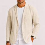 Montvero | Blazer en Lin Homme Élégant Décontracté