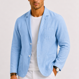 Montvero | Blazer en Lin Homme Élégant Décontracté