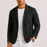 Montvero | Blazer en Lin Homme Élégant Décontracté
