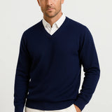 Montvero | Pull Homme Col V en Maille Élégante