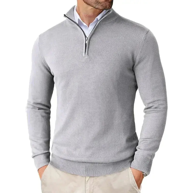Montvero | Pull Demi-Zip Élégant pour Homme