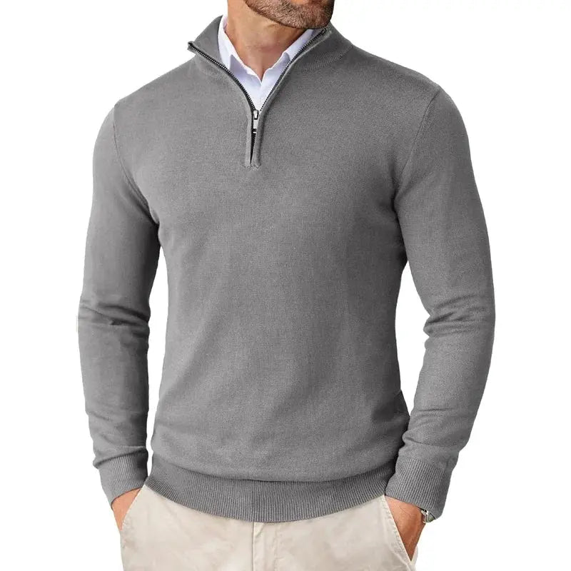 Montvero | Pull Demi-Zip Élégant pour Homme
