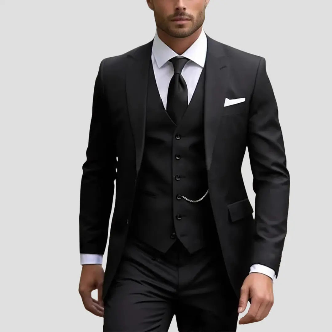 Montvero | Costume Trois Pièces Homme Élégant Coupe Ajustée