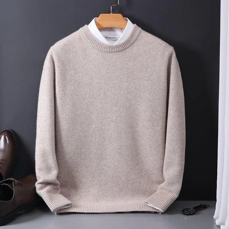 Montvero | Pull Homme Col Rond Cachemire