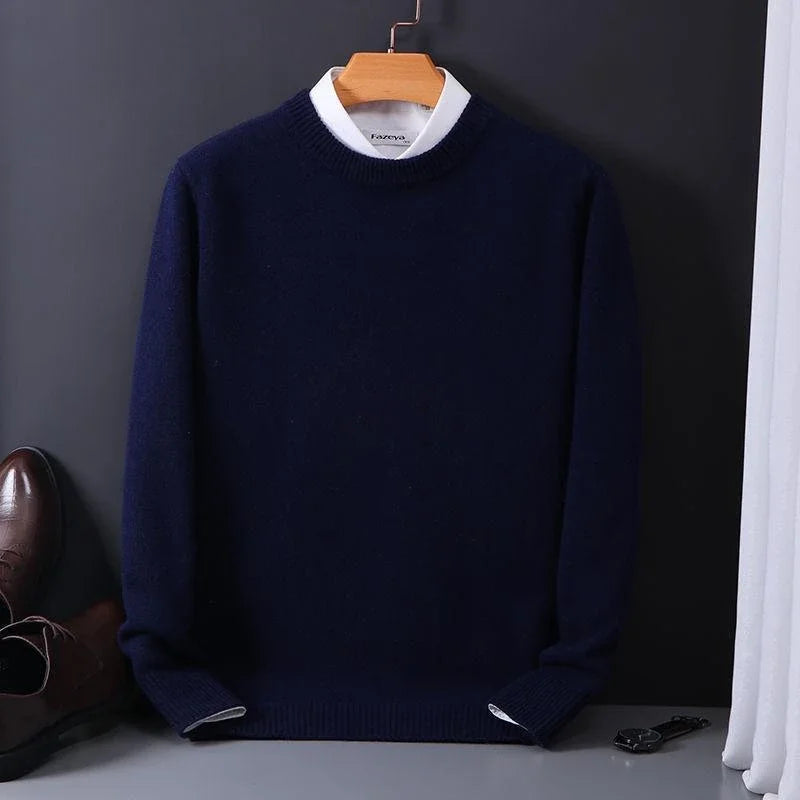 Montvero | Pull Homme Col Rond Cachemire