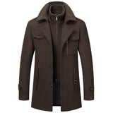 Montvero | Manteau Long Homme Col Montant