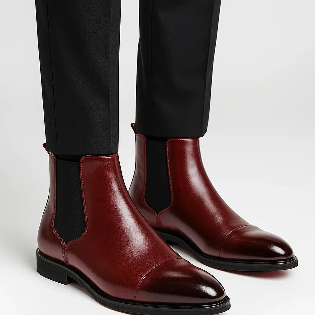 Montvero | Bottines Chelsea en Cuir Confortables pour Homme