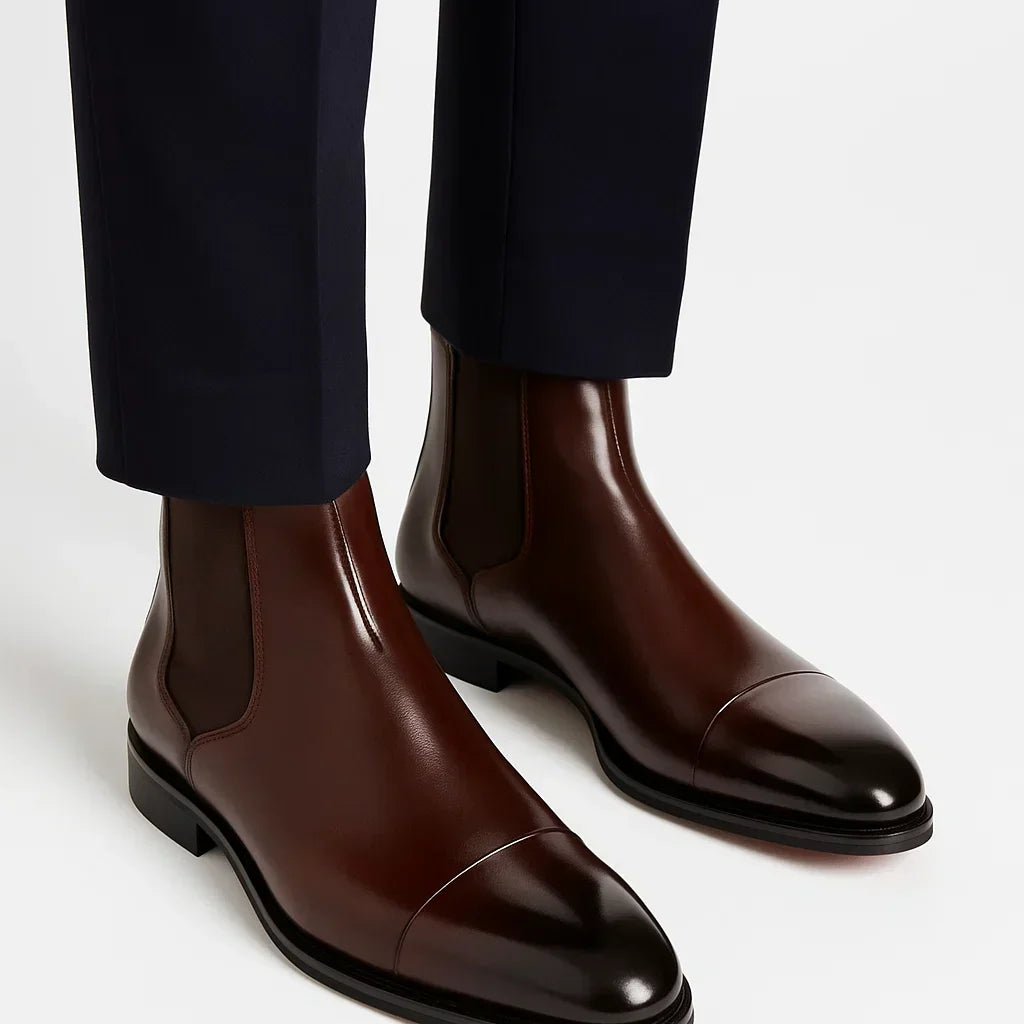 Montvero | Bottines Chelsea en Cuir Confortables pour Homme