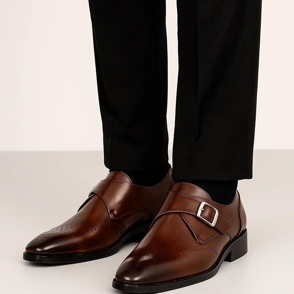Montvero | Chaussures Habillées Homme à Boucle en Cuir