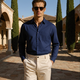 Montvero | Chemise en Lin Homme Coupe Décontractée