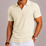 Montvero | Polo Homme Texture Grid à Manches Courtes