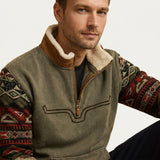 Montvero | Pull Polaire Homme Col Zippé Vintage