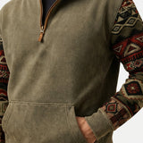 Montvero | Pull Polaire Homme Col Zippé Vintage