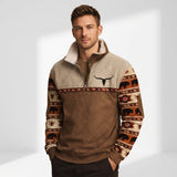 Montvero | Pull Polaire Homme Col Zippé Vintage
