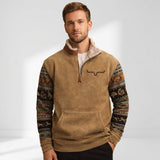 Montvero | Pull Polaire Homme Col Zippé Vintage