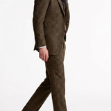 Montvero | Costume Trois Pièces Tweed Ajusté Homme