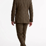 Montvero | Costume Trois Pièces Tweed Ajusté Homme